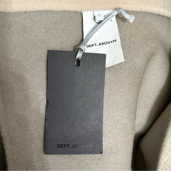 Dept. Anonym Wool Tri Color Paneled Long Coat - Picture 13 of 14